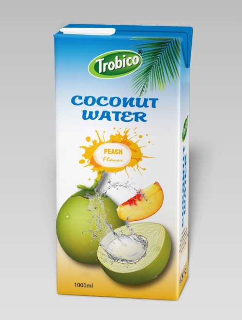 Coconut water with peach juice  1000ml